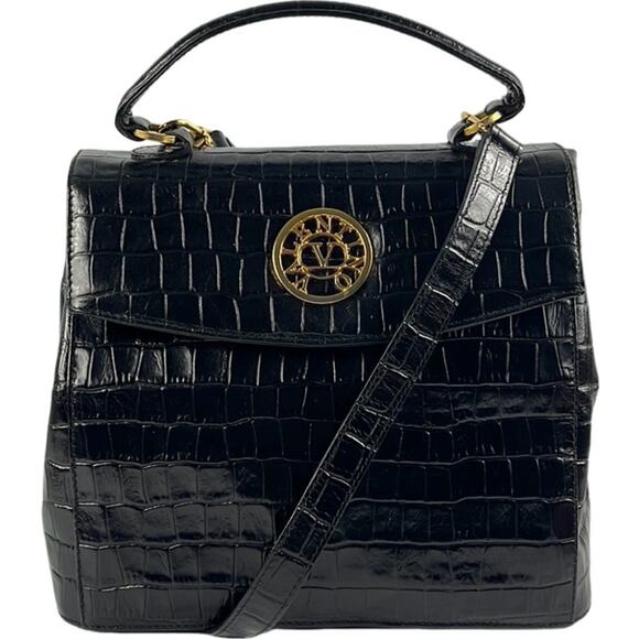 Valentino Garavani Handbags - Valentino Garavani Croc Embossed Leather Handbag
